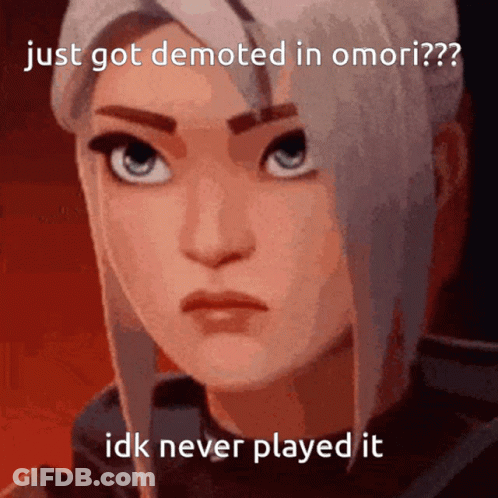 Girl With Caption Just Got Demoted In Omori GIF