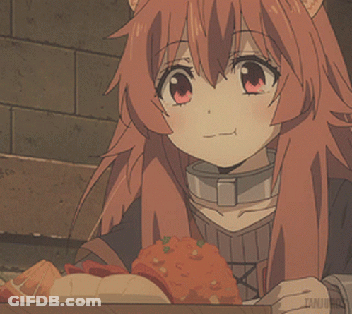 Girl With Cat Ear Eating GIF