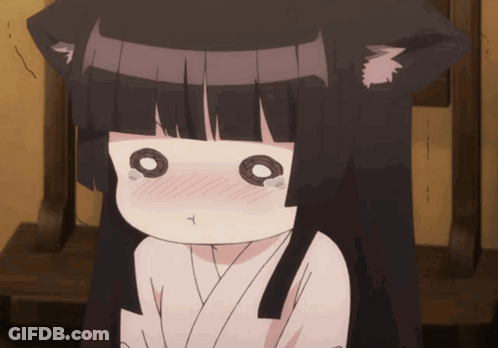 Girl With Cat Ear Headband GIF