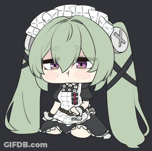 Girl With Cat Ear Sleeping Its Sleepy Time GIF