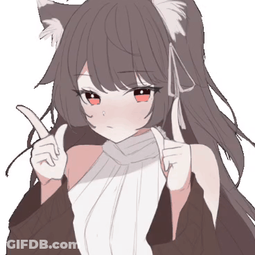 Girl With Cat Ears Giving Thumbs Up GIF