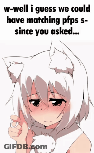 Girl With Cat Ears Saying W-Well I Guess GIF