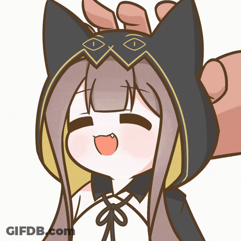 Girl With Cat Hood GIF