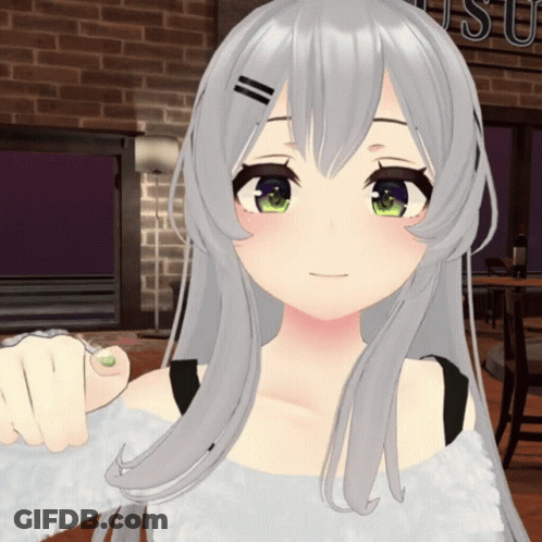 Girl With Choker Saying I Love You GIF