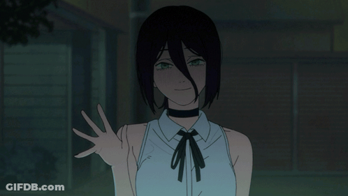 Girl With Choker Smiling Peace Sign GIF