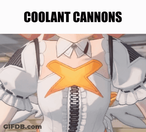 Girl With Coolant Cannons GIF