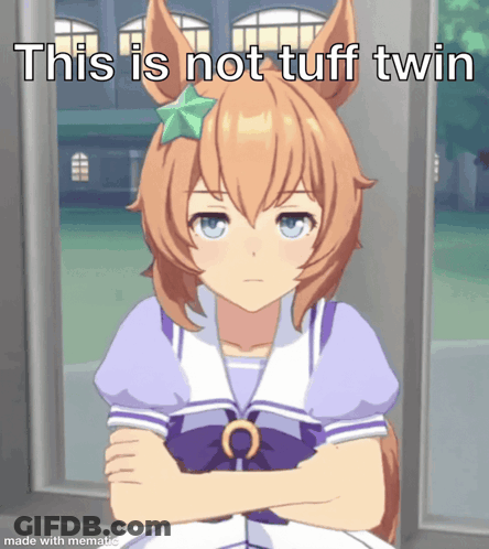 Girl With Crossed Arms Not Tuff Twin GIF