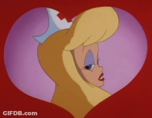Girl With Crown Cartoon GIF