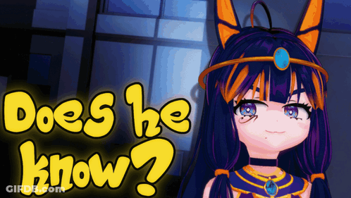 Girl With Crown Saying Does He Know GIF
