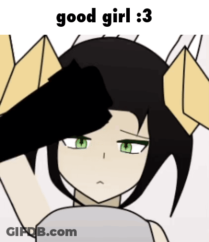 Girl With Crown Saying Good Girl GIF