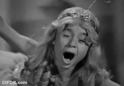 Girl With Crown Screaming GIF