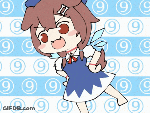Girl With Dog Head And Ii Letter GIF