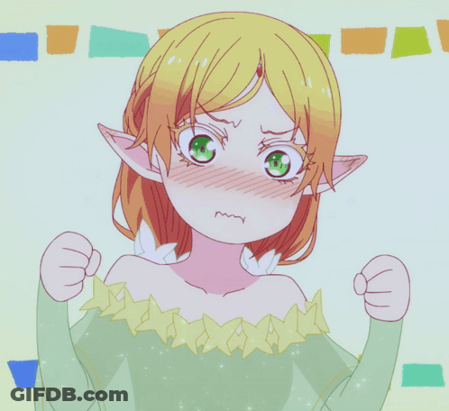 Girl With Ears And Green Eyes GIF
