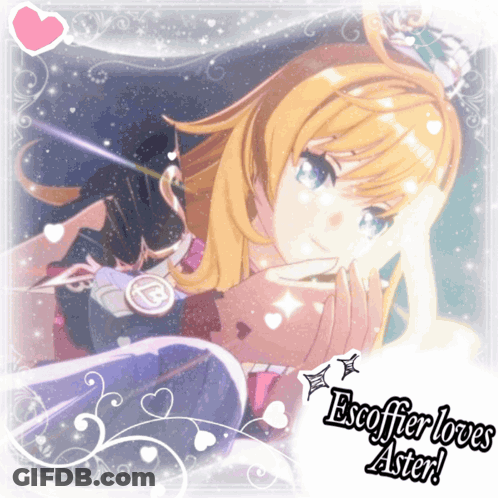 Girl With Escoffer Loves Aster GIF