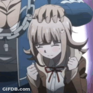 Girl With Eyes Closed And Ponytail GIF