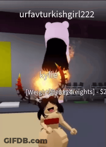 Girl With Fire Coming Out Of Feet GIF