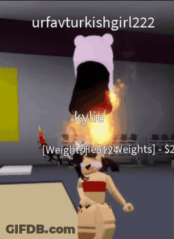 Girl With Flaming Hair GIF