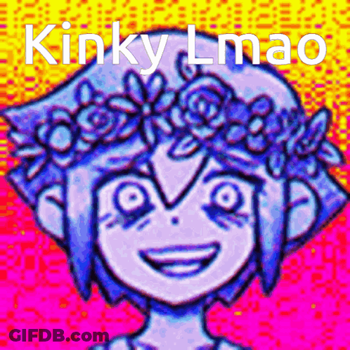 Girl With Flower Crown And Kinky Lmao GIF