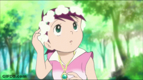 Girl With Flower Crown And Necklace GIF