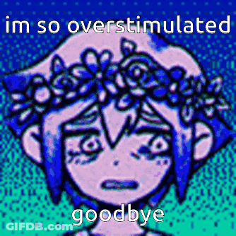 Girl With Flower Crown Says Im So Overstimulated Goodbye GIF