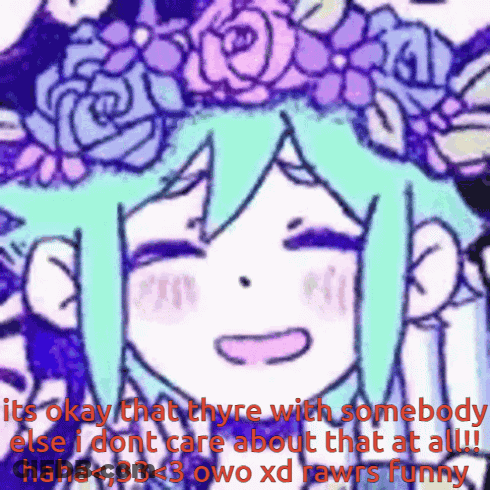 Girl With Flower Crown Says It's Okay GIF
