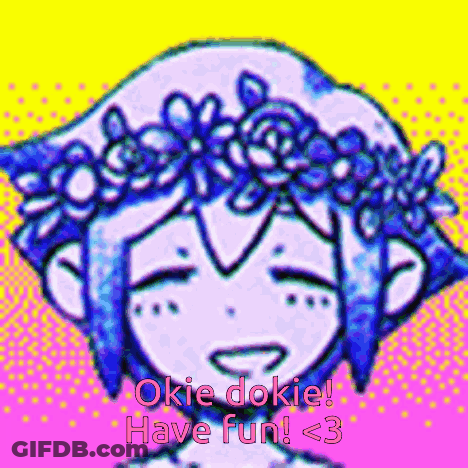 Girl With Flower Crown Says Okie Dokie GIF