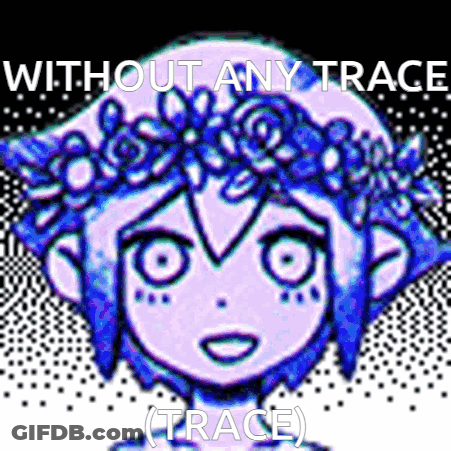 Girl With Flower Crown Without Any Trace GIF