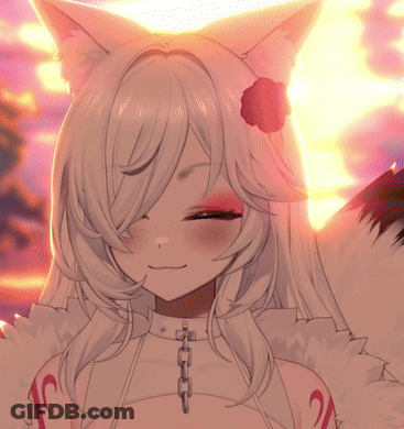 Girl With Flower In Hair And Letter C On Arm GIF