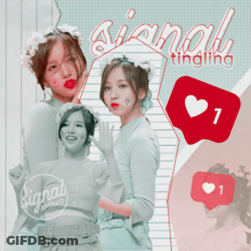 Girl With Flowers In Hair Signal Tingling GIF