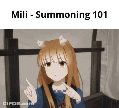 Girl With Fox Ears Mili Summoning 101 GIF