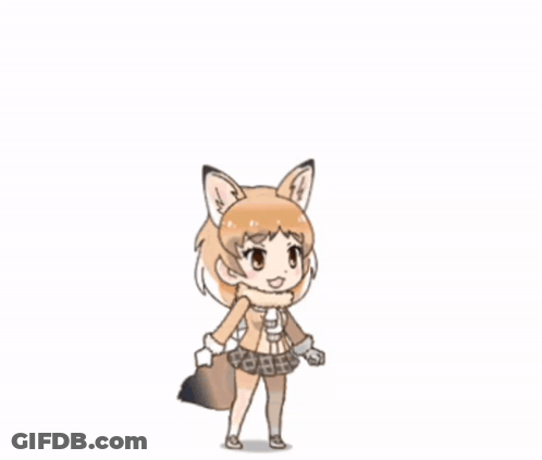 Girl With Fox Head Cartoon GIF