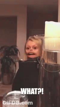 Girl With Funny Face Saying What GIF