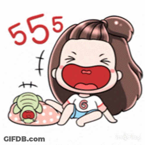 Girl With G On Shirt Beside Crocodile And 555 GIF