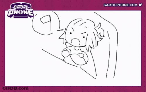 Girl With Gartic Phone GIF