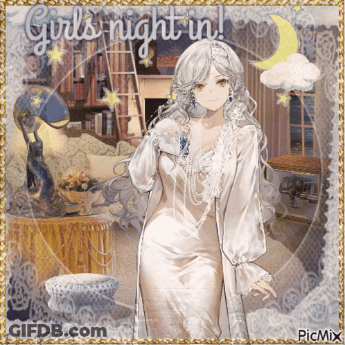 Girl With Girls Night In GIF