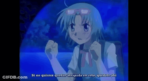 Girl With Glasses And Backpack Saying Si No Quieres Quedar Atrapada En Esto Quedate Ahi GIF