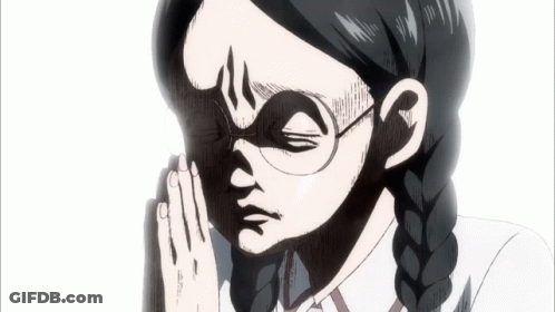 Girl With Glasses And Braids GIF