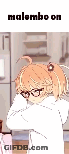 Girl With Glasses And Flower In Hair Malembe Refrigerator GIF