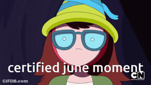 Girl With Glasses And Hat Certified June Moment Cn GIF
