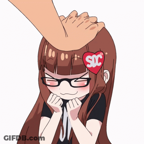 Girl With Glasses And Heart Saying Soc GIF