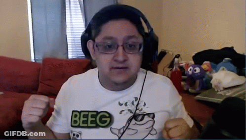Girl With Glasses And Ponytail Says Oppai Mitte GIF