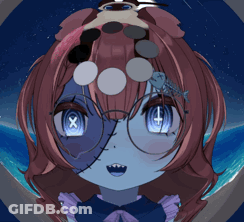 Girl With Glasses And X On Face GIF