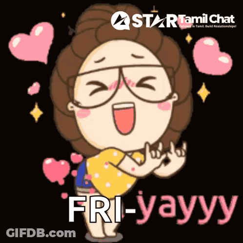 Girl With Glasses Fri- Yayyy GIF