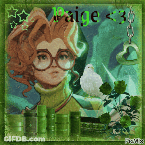 Girl With Glasses Named Paige GIF