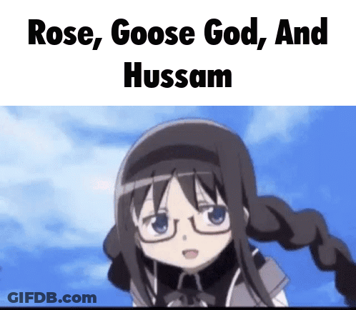Girl With Glasses Saying Rose Goose God Hussam GIF