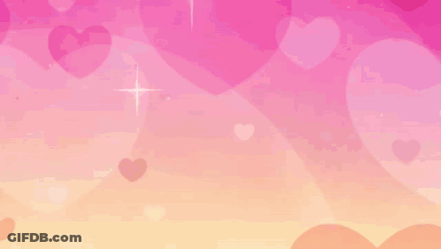 Girl With Glasses Surrounded By Hearts And Coins GIF