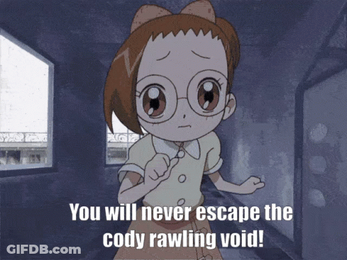Girl With Glasses You Will Never Escape The Cody Rawling Void GIF