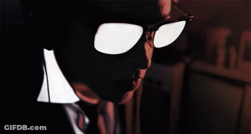 Girl With Glowing Red Eyes GIF