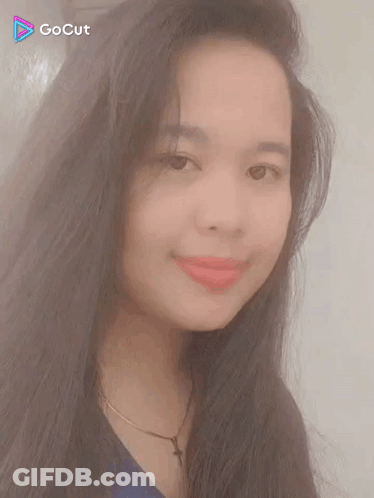 Girl With Gocut Watermark GIF