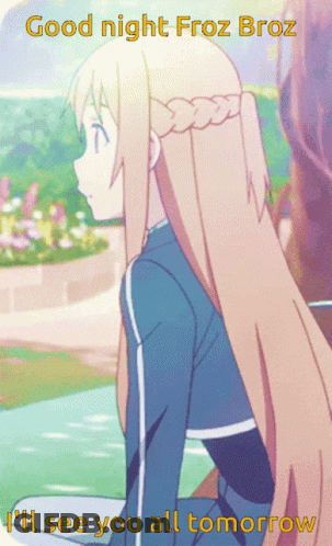 Girl With Good Night Froz Boz GIF